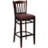 Carnegy Avenue 31 in. Burgundy Vinyl Seat/Mahogany Wood Frame Bar Stool - 2 pack