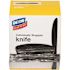 Dixie Medium-Weight Black Disposable Polystyrene Plastic Knives, Utensils (6 Boxes at 90 Per Box)