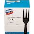 Dixie Medium-Weight Black, Polystyrene Disposable Plastic Forks & Sporks,( 6 Boxes at 90 Per Box)