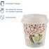 DIXIE PERFECTOUCH 10 oz. White Insulated Disposable Hot Cup and Lid Set Cups and Large Lids, Coffee Haze
