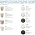 DIXIE PERFECTOUCH 10 oz. White Insulated Disposable Hot Cup and Lid Set Cups and Large Lids, Coffee Haze