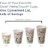 DIXIE PERFECTOUCH 10 oz. White Insulated Disposable Hot Cup and Lid Set Cups and Large Lids, Coffee Haze