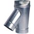 Master Flow 5 in. x 5 in. x 4 in. 26-Gauge Flue Wye