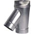 Master Flow 6 in. x 6 in. x 5 in. 26 Gauge Flue Wye