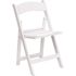 Carnegy Avenue White Vinyl Seat with Resin Frame Folding Chair (Set of 2)