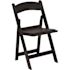 Carnegy Avenue Black Vinyl Seat with Resin Frame Folding Chair (Set of 2)