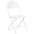 Carnegy Avenue White Plastic Seat with Metal Frame Folding Chair (Set of 2)