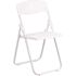 Carnegy Avenue White Plastic Seat with Metal Frame Folding Chair (Set of 2)