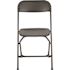 Carnegy Avenue Black Plastic Seat with Metal Frame Folding Chair (Set of 2)