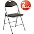 Carnegy Avenue Black Metal Folding Chair (2-Pack)