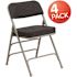 Carnegy Avenue Black Metal Folding Chair (4-Pack)