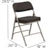 Carnegy Avenue Black Metal Folding Chair (4-Pack)