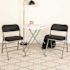 Carnegy Avenue Black Metal Folding Chair (4-Pack)