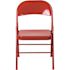 Carnegy Avenue Red Metal Folding Chair (4-Pack)