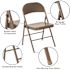 Carnegy Avenue Beige Metal Folding Chair (4-Pack)