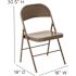Carnegy Avenue Beige Metal Folding Chair (4-Pack)