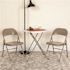 Carnegy Avenue Gray Metal Folding Chair (4-Pack)