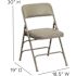 Carnegy Avenue Gray Vinyl/Gray Frame Metal Folding Chair (2-Pack)