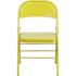 Carnegy Avenue Twisted Citron Metal Folding Chair (2-Pack)