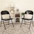 Carnegy Avenue Black Metal Folding Chair (2-Pack)