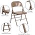 Carnegy Avenue Beige Metal Folding Chair (2-Pack)