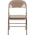 Carnegy Avenue Beige Metal Folding Chair (2-Pack)