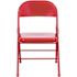 Carnegy Avenue Red Metal Folding Chair (2-Pack)