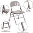 Carnegy Avenue Gray Metal Folding Chair (2-Pack)