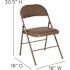 Carnegy Avenue Beige Metal Folding Chair (2-Pack)