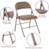 Carnegy Avenue Gray Metal Folding Chair (2-Pack)