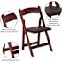 Carnegy Avenue Mahogany Wood Folding Chair (2-Pack)