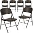 Carnegy Avenue Black Metal Folding Chair (6-Pack)