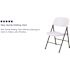 Carnegy Avenue Mirra Granite White Plastic Folding Chairs (Set of 6)