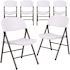 Carnegy Avenue Mirra Granite White Plastic Folding Chairs (Set of 6)