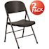 Carnegy Avenue Black Metal Folding Chair (2-Pack)