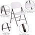 Carnegy Avenue Granite White Metal Folding Chair (2-Pack)