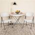 Carnegy Avenue Granite White Metal Folding Chair (2-Pack)