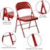 Carnegy Avenue Red Metal Folding Chair (2-Pack)