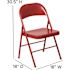Carnegy Avenue Red Metal Folding Chair (2-Pack)