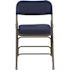 Carnegy Avenue Navy Fabric/Gray Frame Metal Folding Chair (2-Pack)