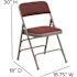 Flash Furniture Burgundy Patterned Metal Folding Chair (2-Pack)