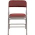 Flash Furniture Burgundy Patterned Metal Folding Chair (2-Pack)