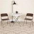 Flash Furniture Brown Patterned Metal Folding Chair (2-Pack)