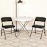 Flash Furniture Black Patterned Metal Folding Chair (2-Pack)