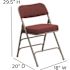 Flash Furniture Burgundy Metal Folding Chair (2-Pack)