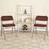 Flash Furniture Burgundy Metal Folding Chair (2-Pack)