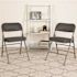 Flash Furniture Gray Metal Folding Chair (2-Pack)