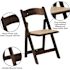 Hercules Series Fruitwood Folding Event Chairs with Padded Seat, Modern Wooden Folding Banquet Chairs (Set of 4)