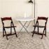 Flash Furniture Mahogany Wood Folding Chair (4-Pack)