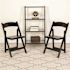 Flash Furniture Black Wood Folding Chair (4-Pack)
